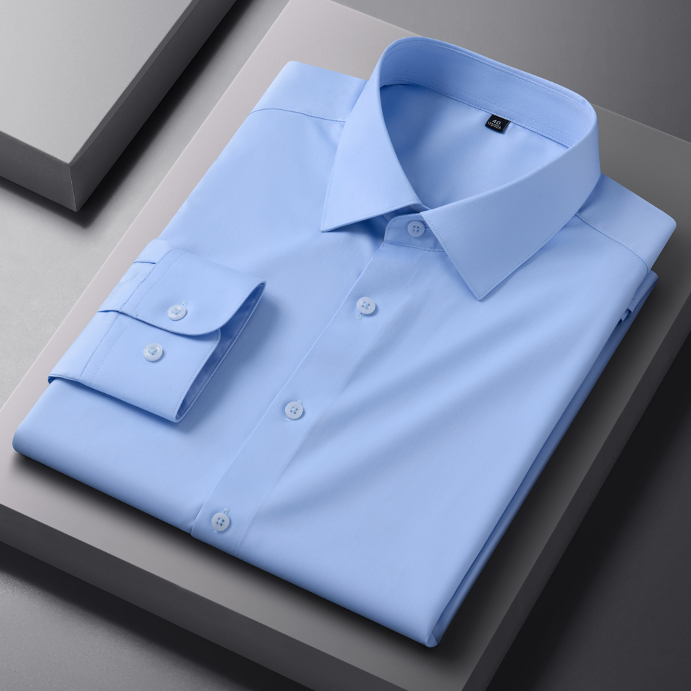 Breathable Bamboo Fiber Shirt Non Iron - Erkek İş Gündelik Gömleği Kırışmaz Uzun