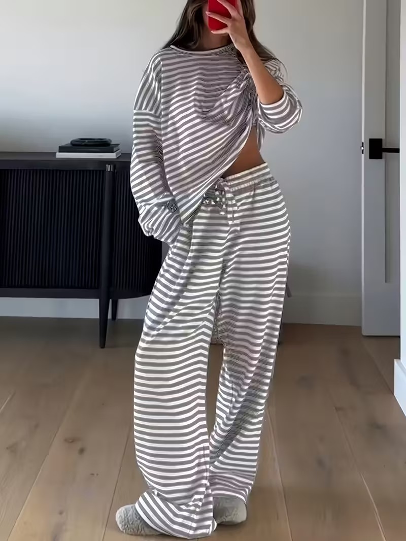 Shirts - 2026 Sonbahar Kış Yeni Kadın Çizgili