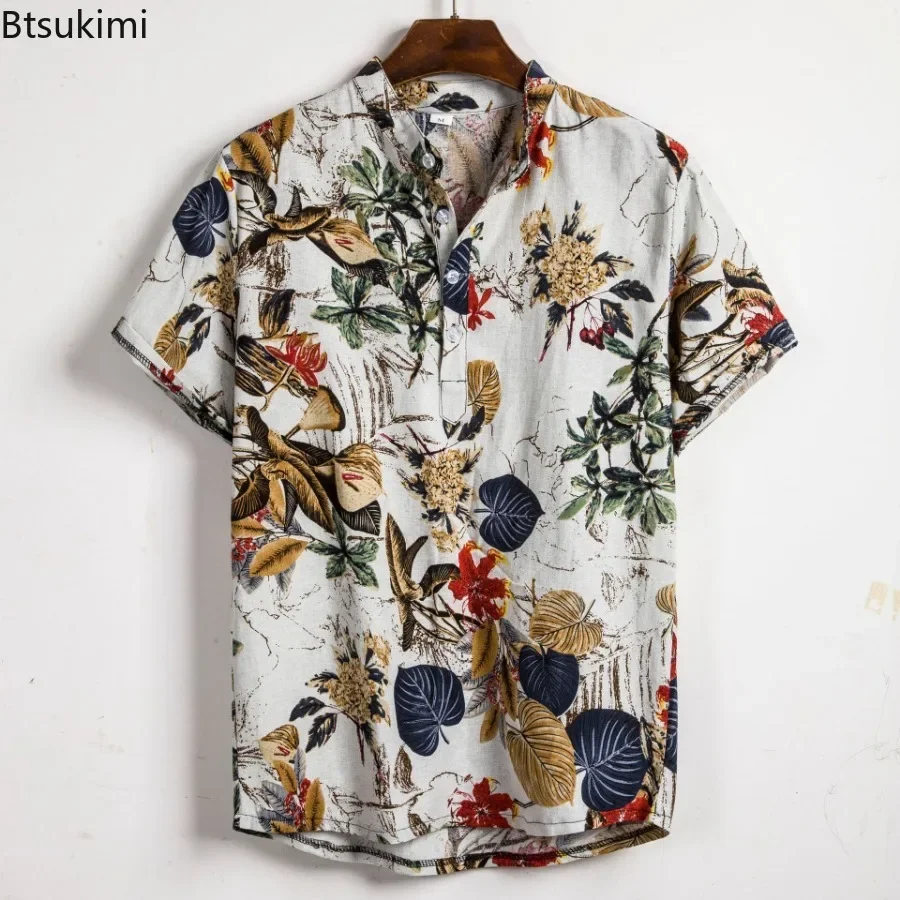 Vintage Hawaiian Floral Shirt - Sıcak Satış Erkekler Hawaii Çiçek Baskı