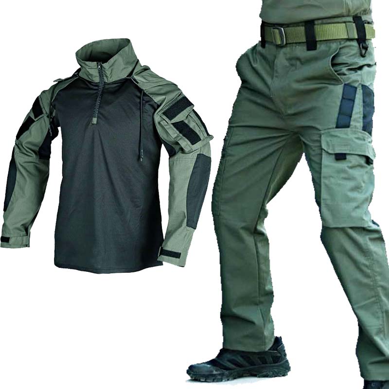 Tactical Military Shirt Cargo - Taktik Üniforma Seti Askeri Kurbağa Gömlek