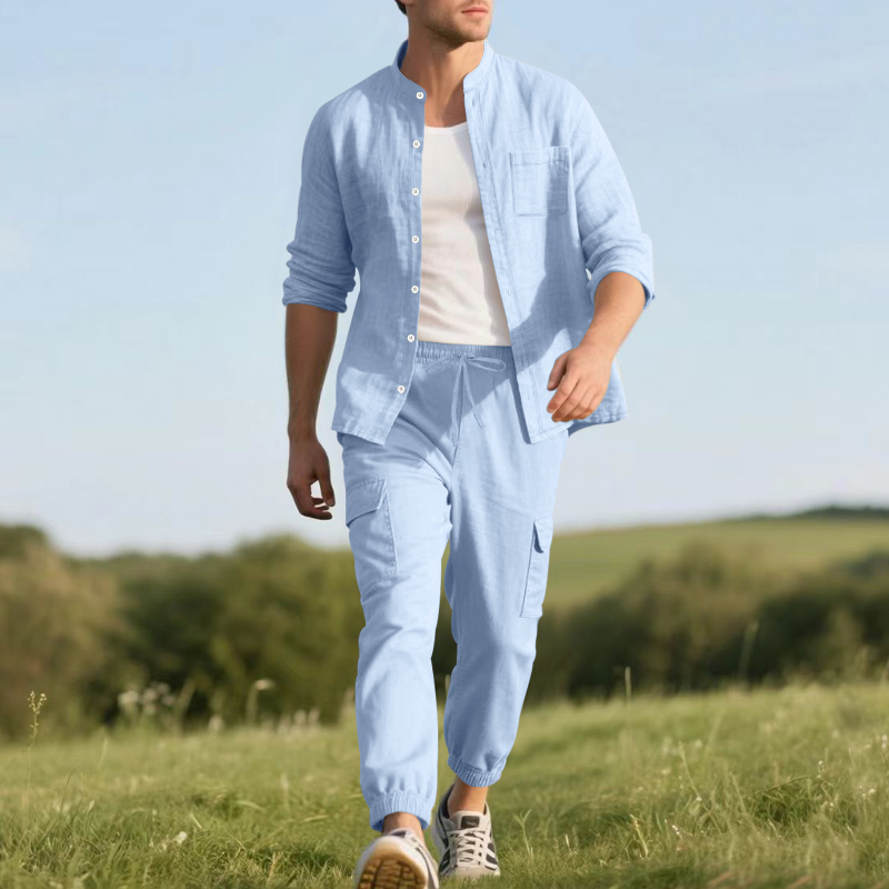 Erkek Keten Nefes Alabilen İki - Mens Linen Shirt Long Sleeve incelemesi ve fiyatı