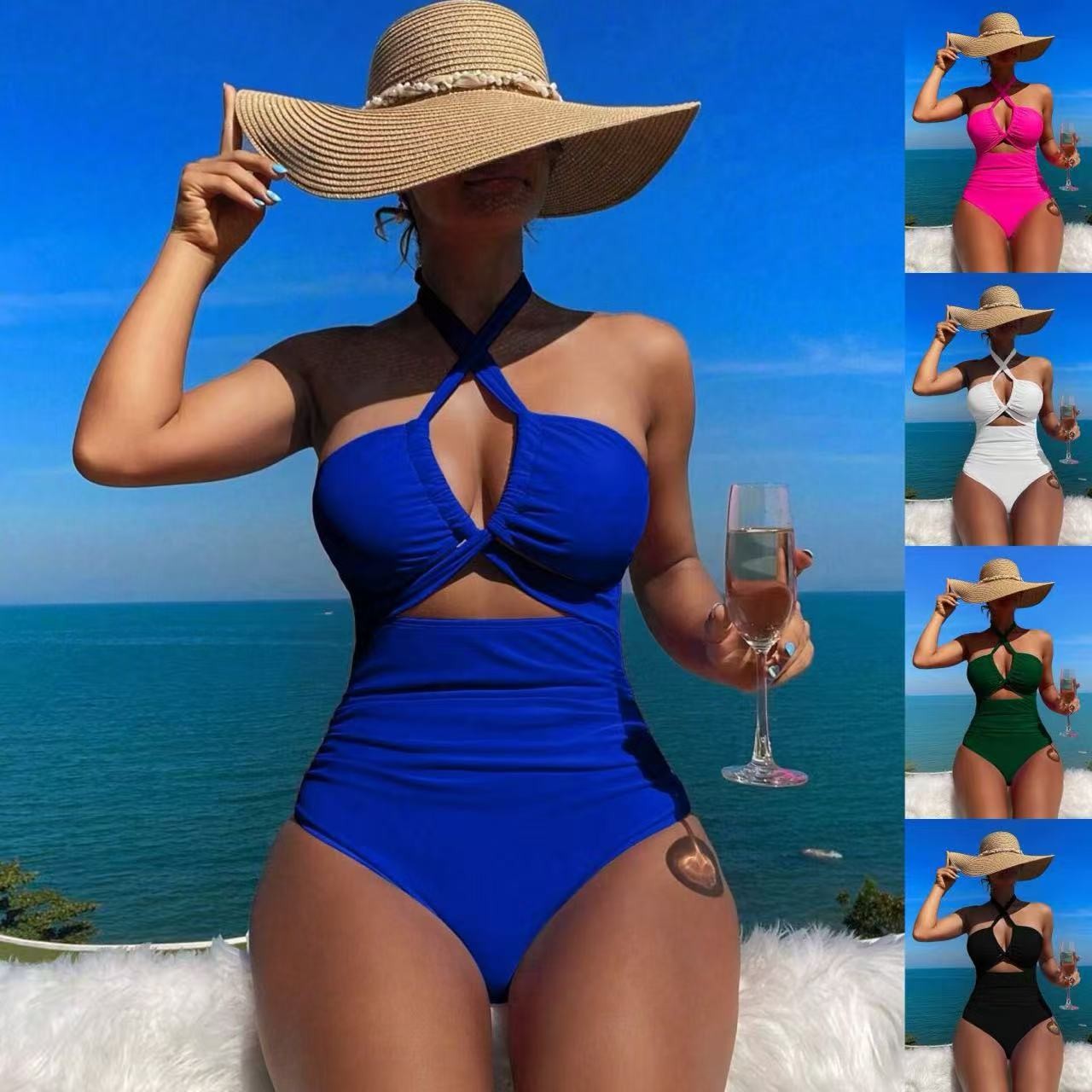 Kadın Mayo Halter Yaka Düz Ren - Suits incelemesi ve fiyatı