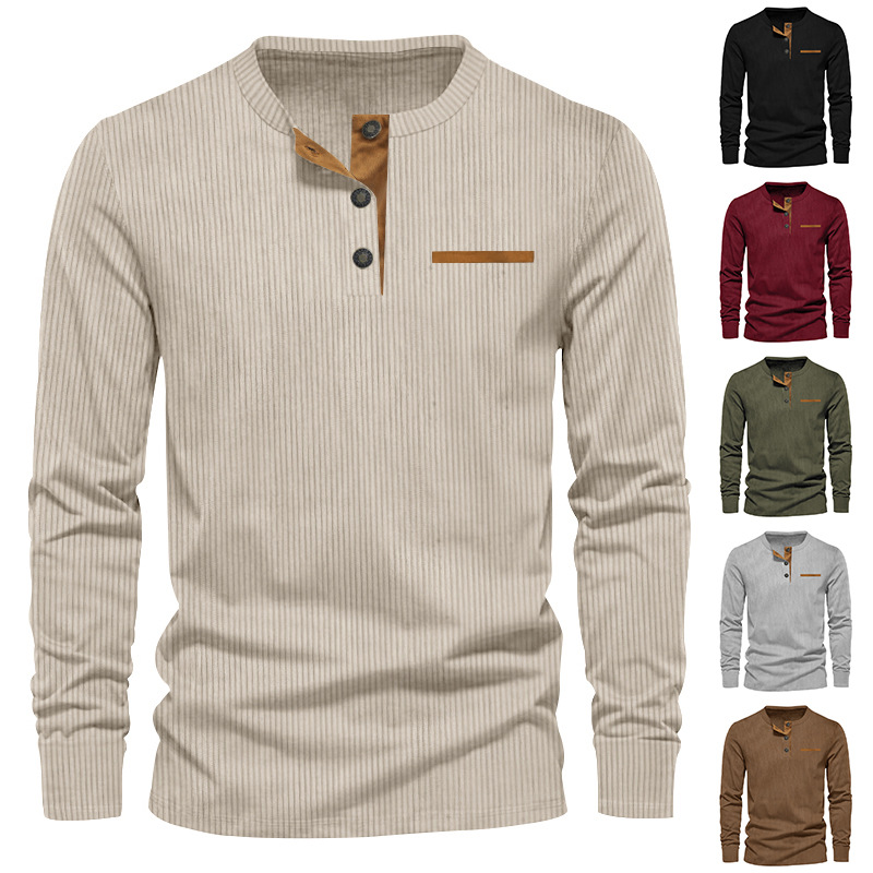 Yeni erkek Uzun Kollu Tişört İ - Corduroy Button Up Shirt Men incelemesi ve fiyatı
