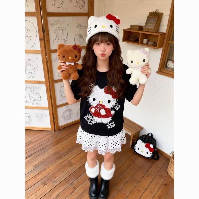 Sevimli Kısa Kollu Hello Kitty - T-Shirts incelemesi ve fiyatı