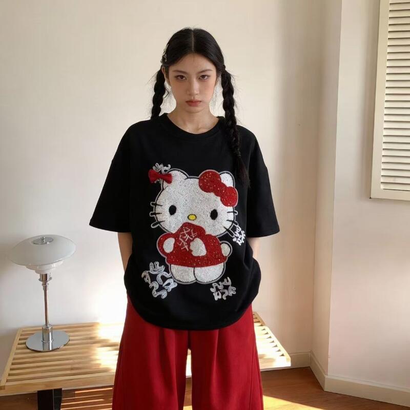 Sevimli Kısa Kollu Hello Kitty - T-Shirts incelemesi ve fiyatı