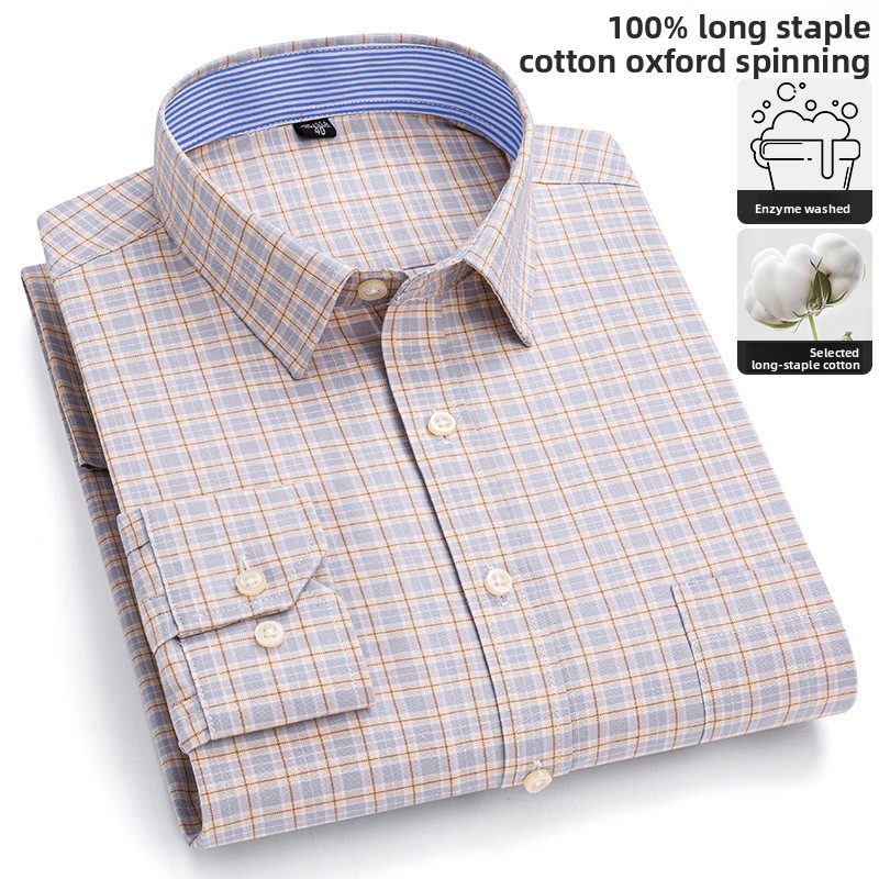 Saf Pamuk Yüksek Kaliteli Iş R - Oxford Cotton Casual Shirt Business incelemesi ve fiyatı