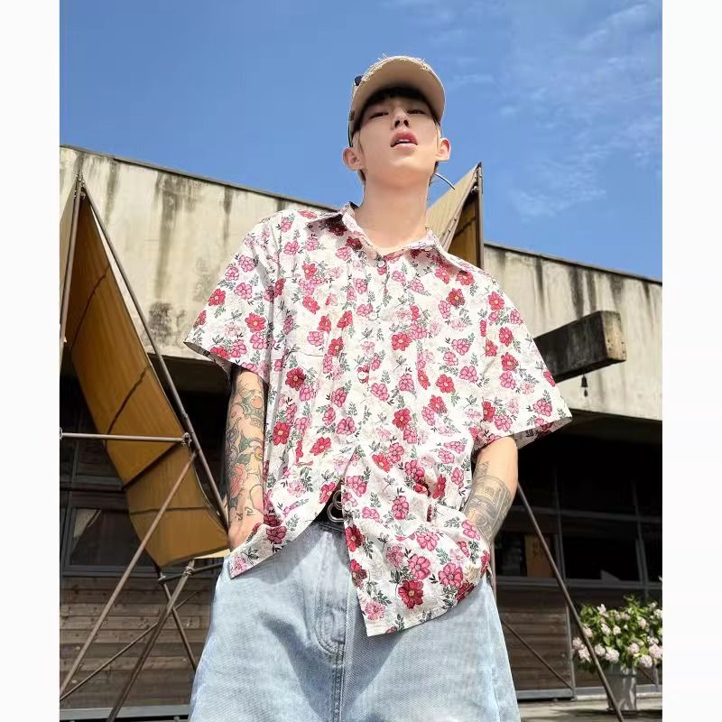 Erkekler Trendy Vintage Çiçekl - Vintage Hawaiian Floral Shirt incelemesi ve fiyatı