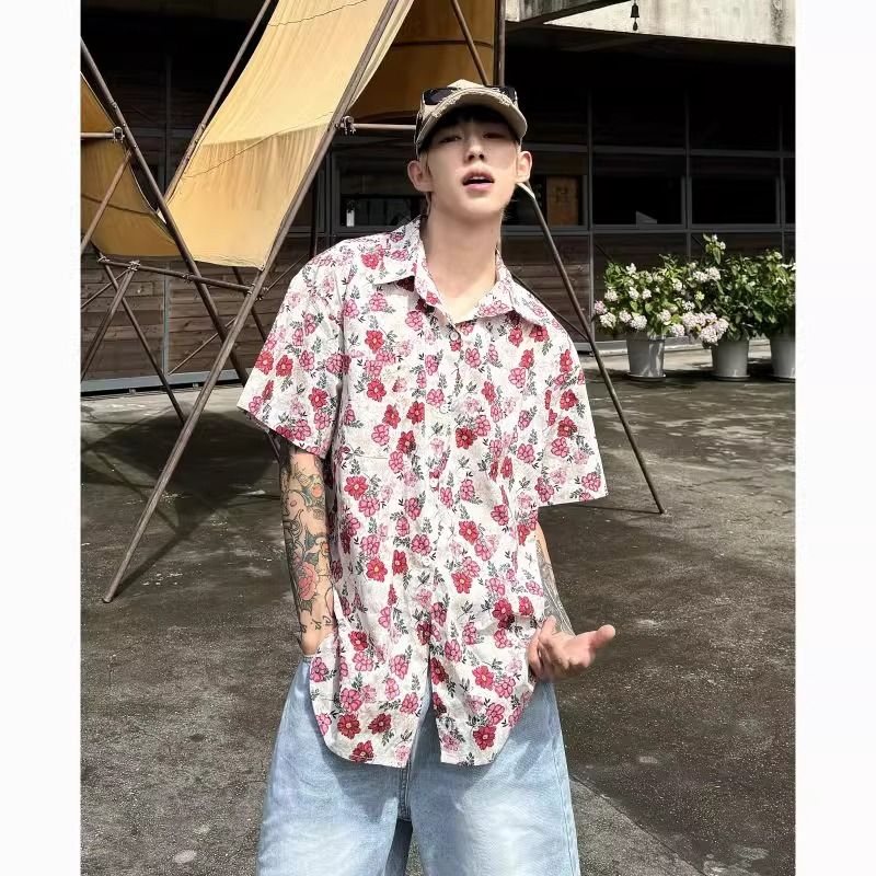 Erkekler Trendy Vintage Çiçekl - Vintage Hawaiian Floral Shirt incelemesi ve fiyatı