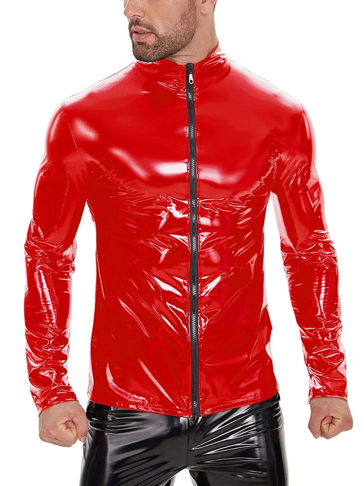 S-7XL Islak Görünümlü PVC Uzun - Jackets incelemesi ve fiyatı