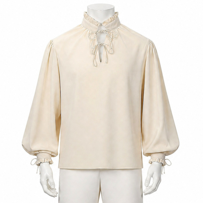 Rönesans Orta Çağ Korsan Gömle - Medieval Gothic Lace Up Pirate Shirt incelemesi ve fiyatı
