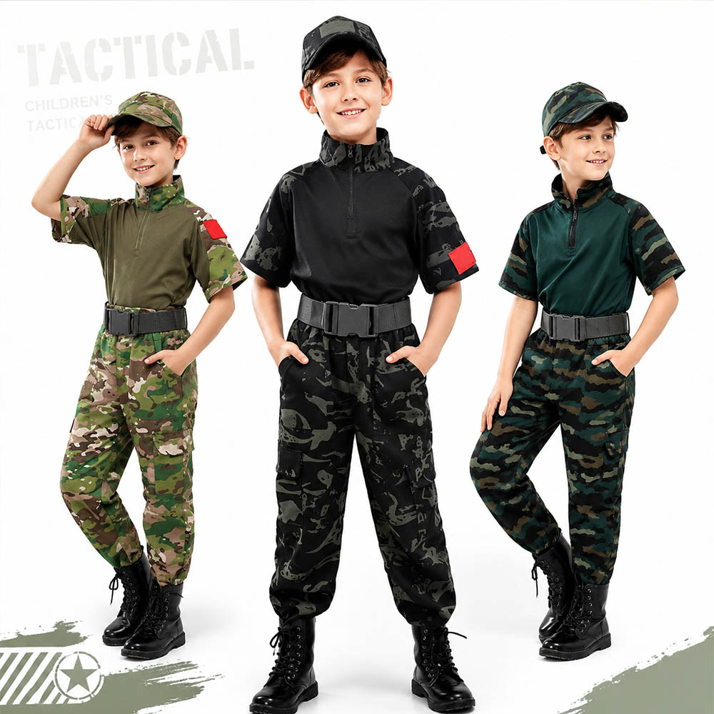 Çocuklar Kamuflaj Taktik Kurba - Tactical Military Shirt Cargo incelemesi ve fiyatı