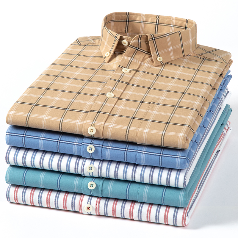 Yüksek kalite %100 pamuklu oxf - Oxford Cotton Casual Shirt Business incelemesi ve fiyatı