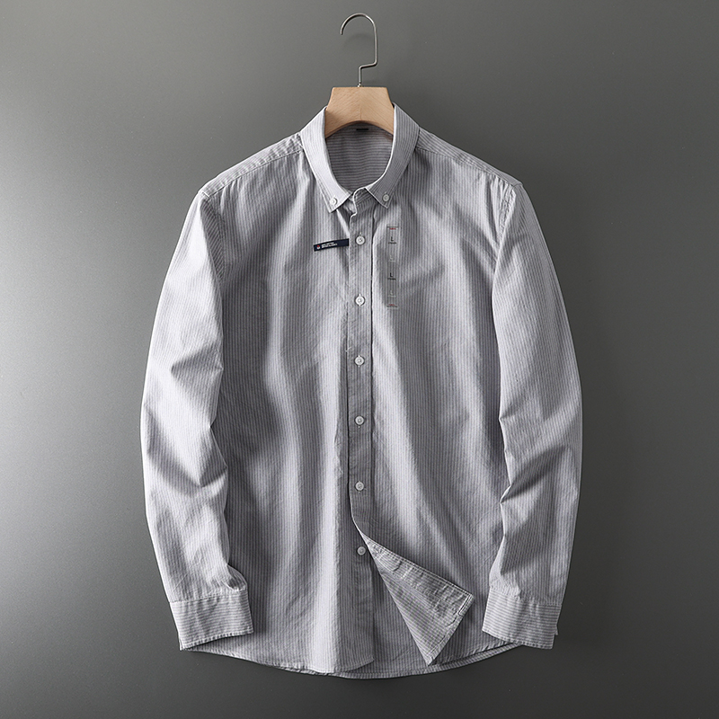 Erkek moda iş düğün iş düz ren - Oxford Cotton Casual Shirt Business incelemesi ve fiyatı