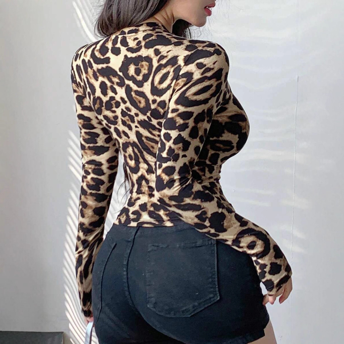 Kadın Leopar Desenli Fermuarlı - Jackets incelemesi ve fiyatı
