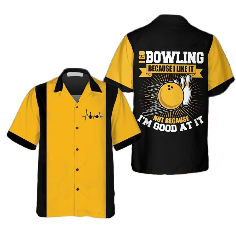 Klasik Retro Bowling Topu Bask - Short Sleeve Bowling Shirt Retro incelemesi ve fiyatı