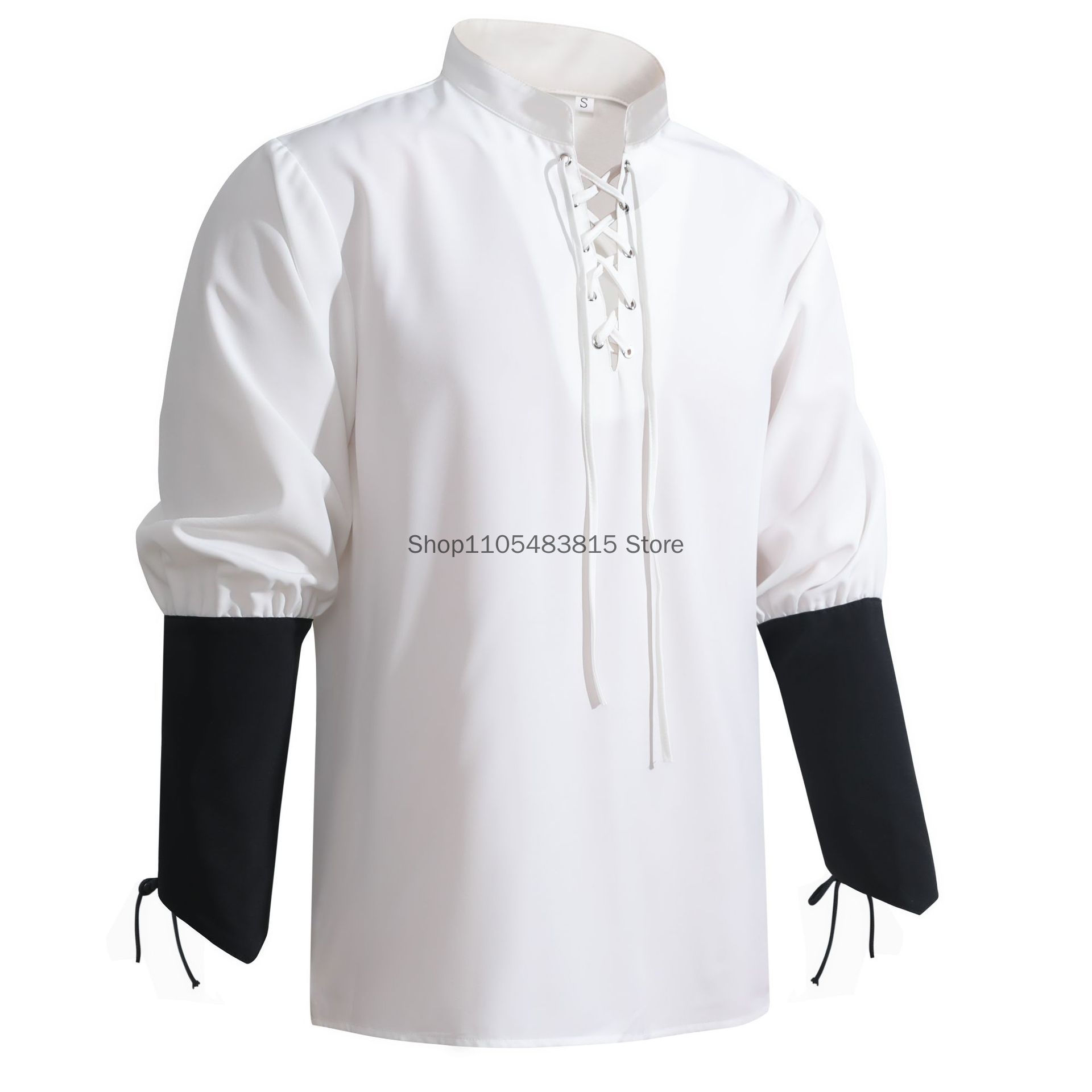 Erkekler için Korsan Gömleği - - Medieval Gothic Lace Up Pirate Shirt incelemesi ve fiyatı