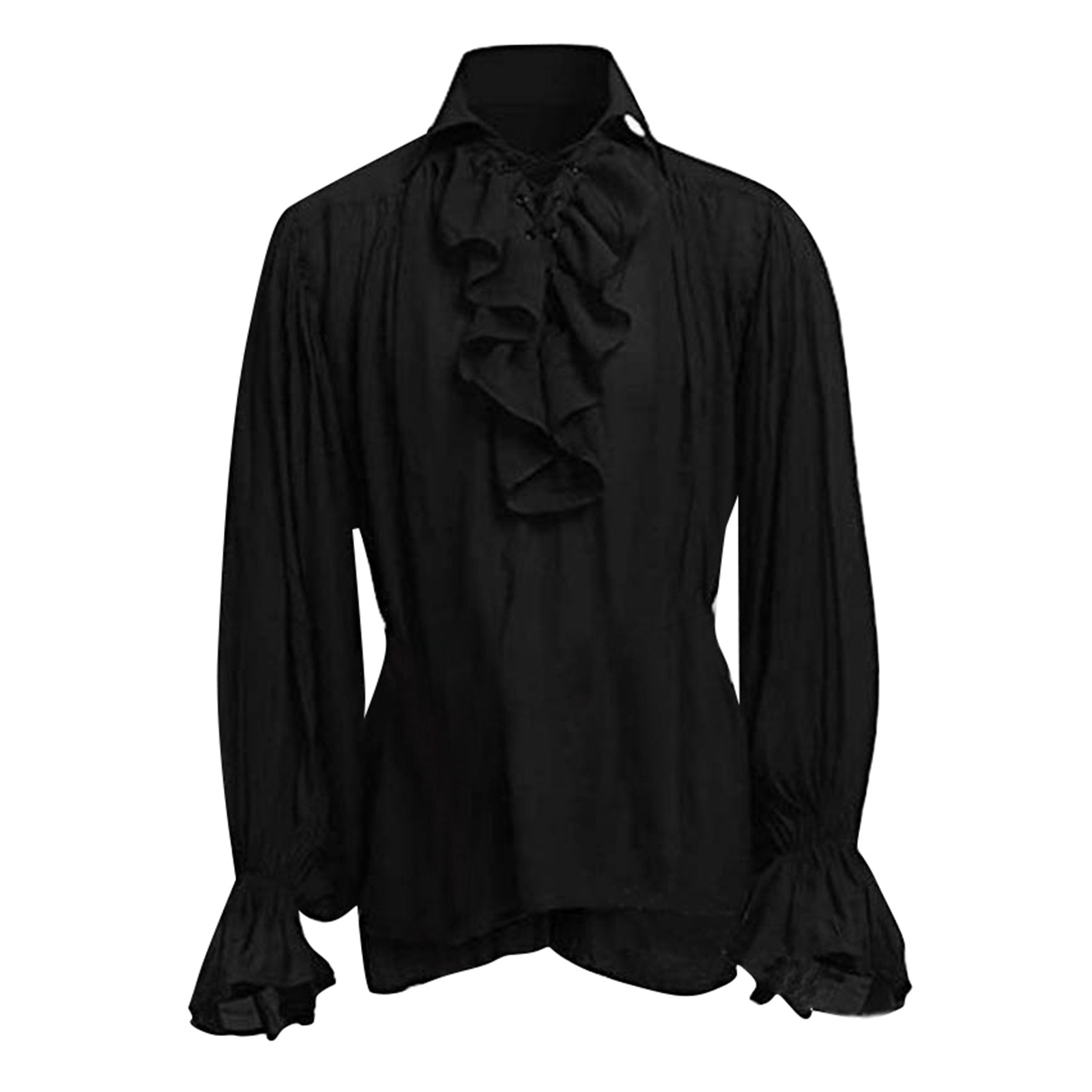 Erkek Cadılar Bayramı Dantel U - Medieval Gothic Lace Up Pirate Shirt incelemesi ve fiyatı