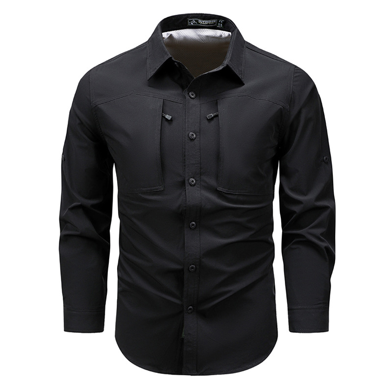 İlkbahar sonbahar erkek uzun k - Tactical Military Shirt Cargo incelemesi ve fiyatı